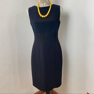 Jones Wear Navy Blue and Black Dress
